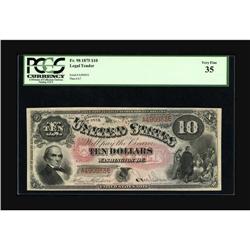 Fr. 98 $10 1875 Legal Tender PCGS Very Fine 35. This so 