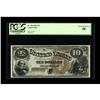 Image 1 : Fr. 100 $10 1880 Legal Tender PCGS Choice About New 58. 