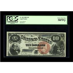 Fr. 103 $10 1880 Legal Tender PCGS Choice About New 58P 