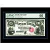 Image 1 : Fr. 110 $10 1880 Legal Tender PMG Gem Uncirculated 66 E 