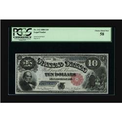 Fr. 112 $10 1880 Legal Tender PCGS Choice About New 58. 