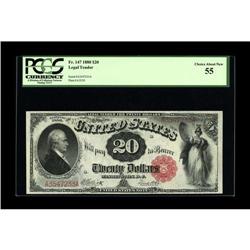 Fr. 147 $20 1880 Legal Tender PCGS Choice About New 55. 