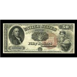 Fr. 158 $50 1880 Legal Tender Very Fine. Only eight Fr. 