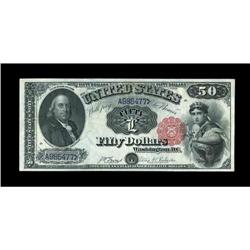 Fr. 164 $50 1880 Legal Tender Extremely Fine-About New. 