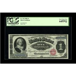 Fr. 215 $1 1886 Silver Certificate PCGS Very Choice New 