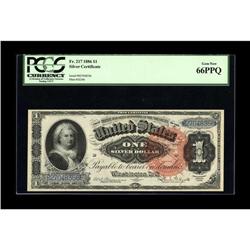 Fr. 217 $1 1886 Silver Certificate PCGS Gem New 66PPQ. 