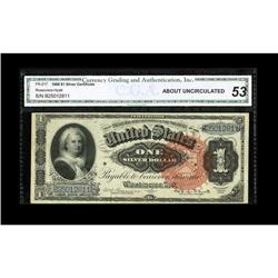 Fr. 217 $1 1886 Silver Certificate CGA About Uncirculat 