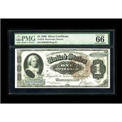Fr. 219 $1 1886 Silver Certificate PMG Gem Uncirculated 