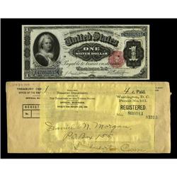 Fr. 223 $1 1891 Silver Certificate Courtesy Autograph S 