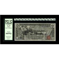 Fr. 224 $1 1896 Silver Certificate PCGS Gem New 66PPQ. 