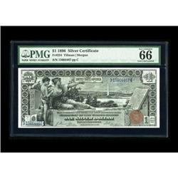 Fr. 224 $1 1896 Silver Certificate PMG Gem Uncirculated 