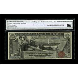 Fr. 224 $1 1896 Silver Certificate CGA Gem Uncirculated 