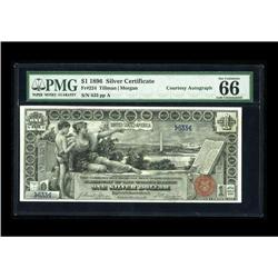 Fr. 224 $1 1896 Silver Certificate PMG Gem Uncirculated 