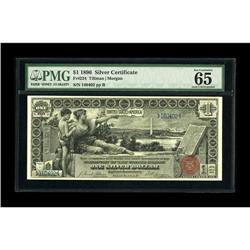 Fr. 224 $1 1896 Silver Certificate PMG Gem Uncirculated 