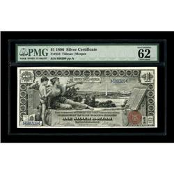 Fr. 224 $1 1896 Silver Certificate PMG Uncirculated 62. 