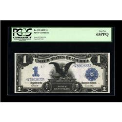 Fr. 235 $1 1899 Silver Certificate PCGS Gem New 65PPQ. 