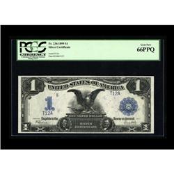 Fr. 236 $1 1899 Silver Certificate PCGS Gem New 66PPQ. 