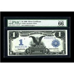 Fr. 236 $1 1899 Silver Certificate PMG Gem Uncirculated 