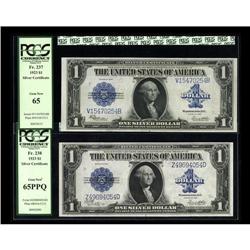 Fr. 237 $1 1923 Silver Certificate PCGS Gem New 65, Fr. 