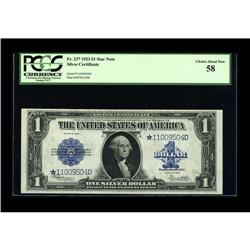 Fr. 237 $1 1923 Silver Certificate Star Note PCGS Choic 