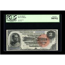 Fr. 243 $2 1886 Silver Certificate PCGS About New 50PPQ 