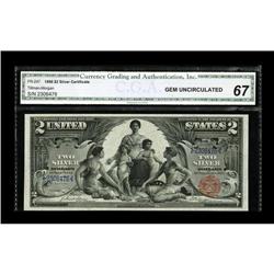 Fr. 247 $2 1896 Silver Certificate CGA Gem Uncirculated 