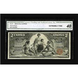 Fr. 247 $2 1896 Silver Certificate CGA Extremely Fine 4 