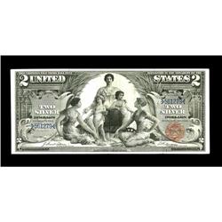Fr. 247 $2 1896 Silver Certificate Choice Very Fine. Fu 