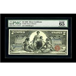 Fr. 248 $2 1896 Silver Certificate PMG Gem Uncirculated 