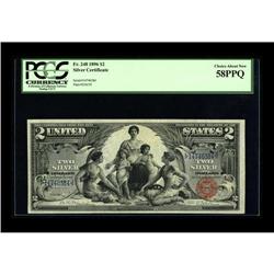 Fr. 248 $2 1896 Silver Certificate PCGS Choice About Ne 