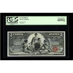 Fr. 248 $2 1896 Silver Certificate PCGS Extremely Fine 