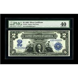 Fr. 253 $2 1899 Silver Certificate PMG Extremely Fine 4 