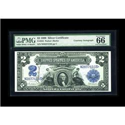 Fr. 255 $2 1899 Silver Certificate PMG Gem Uncirculated 