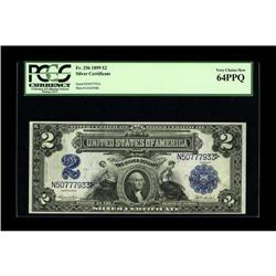 Fr. 256 $2 1899 Silver Certificate PCGS Very Choice New 