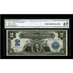Fr. 258 $2 1899 Silver Certificate CGA Gem Uncirculated 