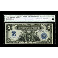Fr. 258 $2 1899 Silver Certificate CGA Gem Uncirculated 