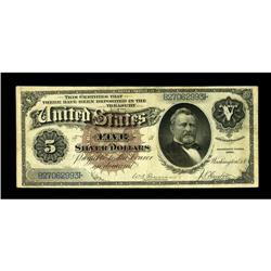 Fr. 263 $5 1886 Silver Certificate Very Fine. A deftly 