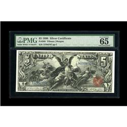 Fr. 268 $5 1896 Silver Certificate PMG Gem Uncirculated 