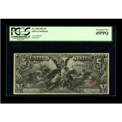 Fr. 268 $5 1896 Silver Certificate PCGS Extremely Fine 