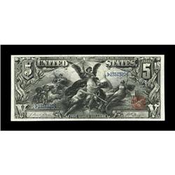Fr. 268 $5 1896 Silver Certificate Very Fine. Extraordi 