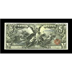 Fr. 268 $5 1896 Silver Certificate Very Fine. The cente 