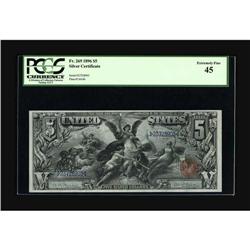 Fr. 269 $5 1896 Silver Certificate PCGS Extremely Fine 
