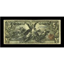 Fr. 269 $5 1896 Silver Certificate Fine. This $5 Ed is 