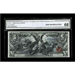 Fr. 270 $5 1896 Silver Certificate CGA Gem Uncirculated 