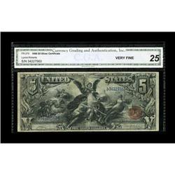 Fr. 270 $5 1896 Silver Certificate CGA Very Fine 25. A 
