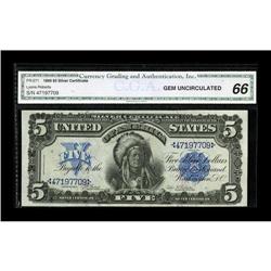 Fr. 271 $5 1899 Silver Certificate CGA Gem Uncirculated 