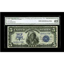 Fr. 272 $5 1899 Silver Certificate CGA Gem Uncirculated 