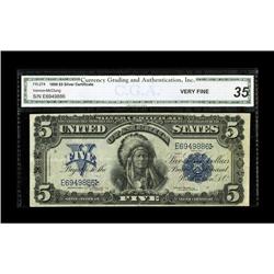 Fr. 274 $5 1899 Silver Certificate CGA Very Fine 35. Th 