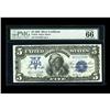 Image 1 : Fr. 279 $5 1899 Silver Certificate PMG Gem Uncirculated 