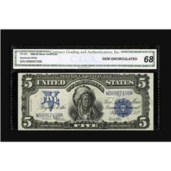 Fr. 281 $5 1899 Silver Certificate CGA Gem Uncirculated 